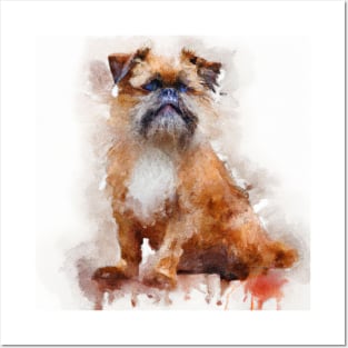 Brussels Griffon Watercolor - Dog Lovers Posters and Art